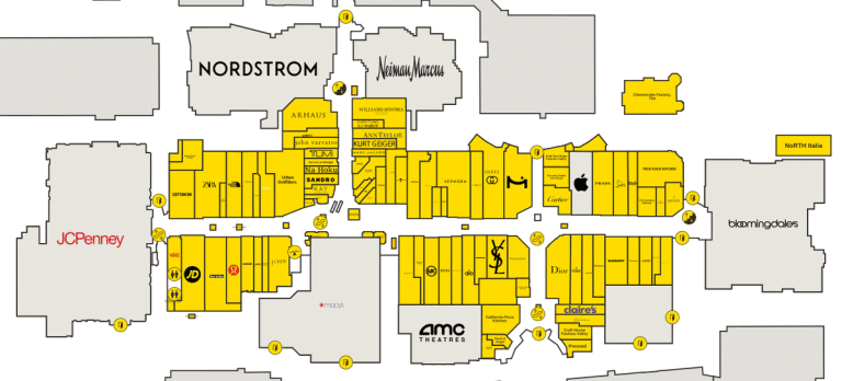 Fashion Valley Directory Map