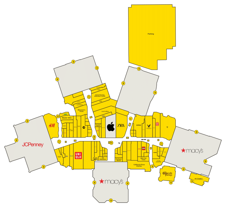Stoneridge Shopping Center Directory Map