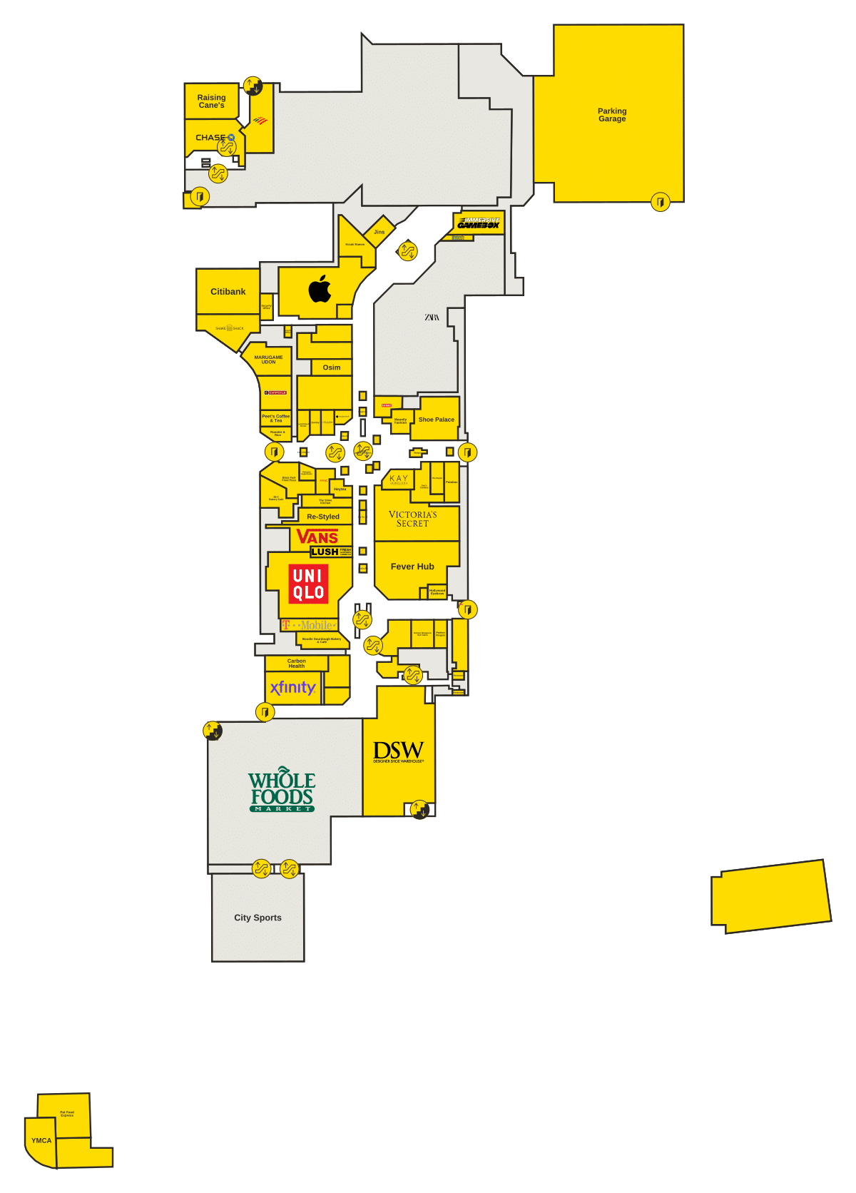 Stonestown Galleria Directory Map