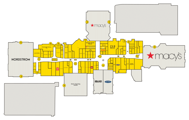 The Shops at Mission Viejo Directory Map