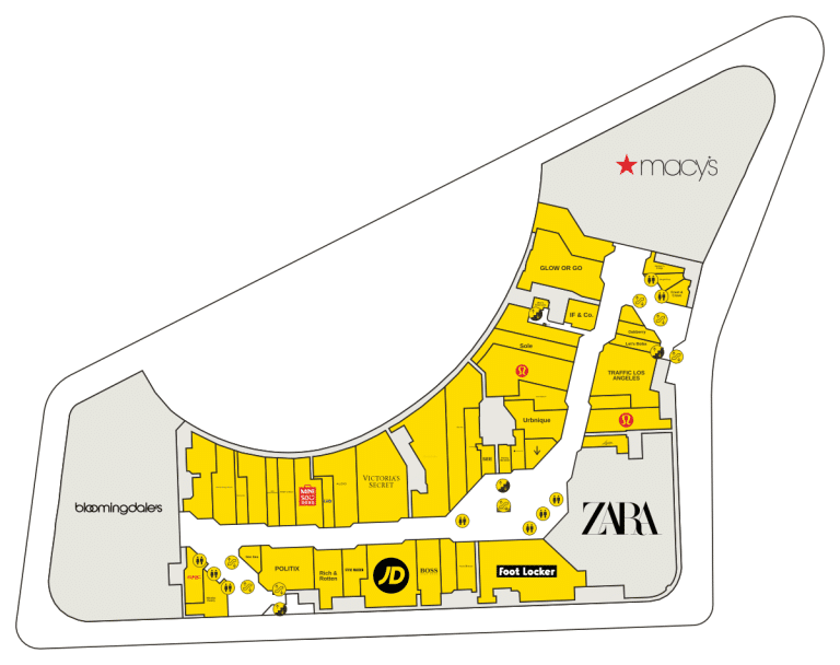 Beverly Center Directory Map