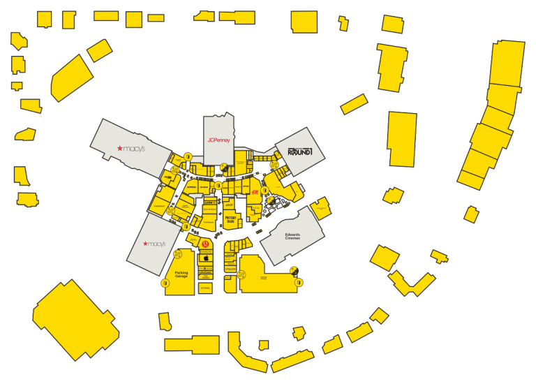 Promenade Temecula Directory Map