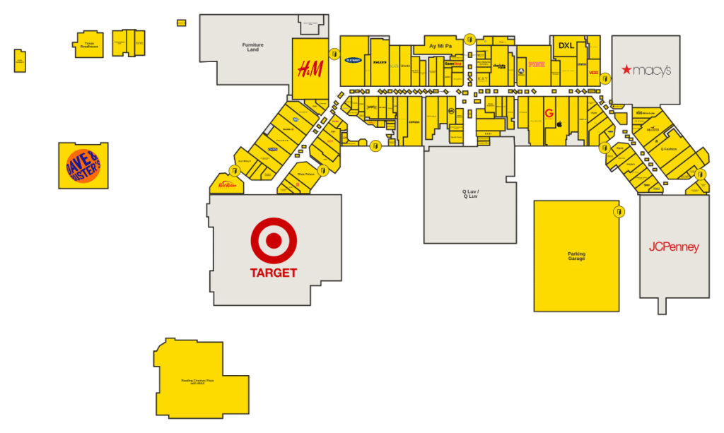 Valley Plaza Directory Map