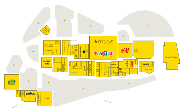 Del Monte Center Directory Map