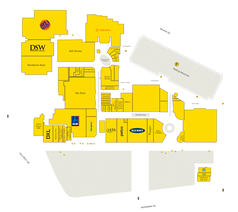 Janss Marketplace Directory Map