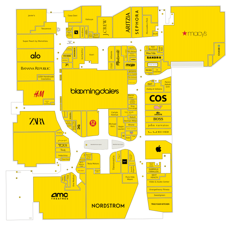 Westfield Century City Directory Map
