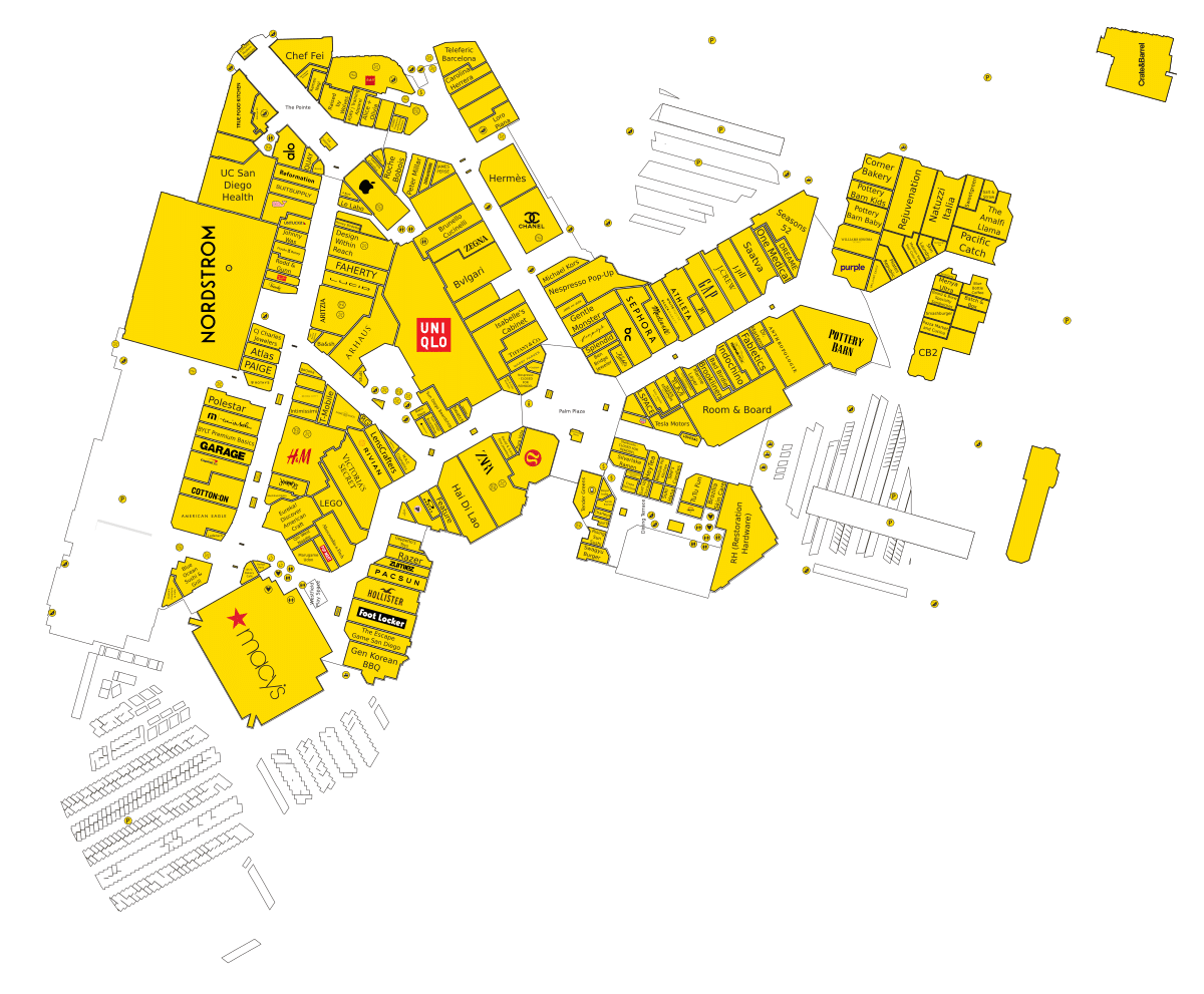 Westfield UTC Directory Map